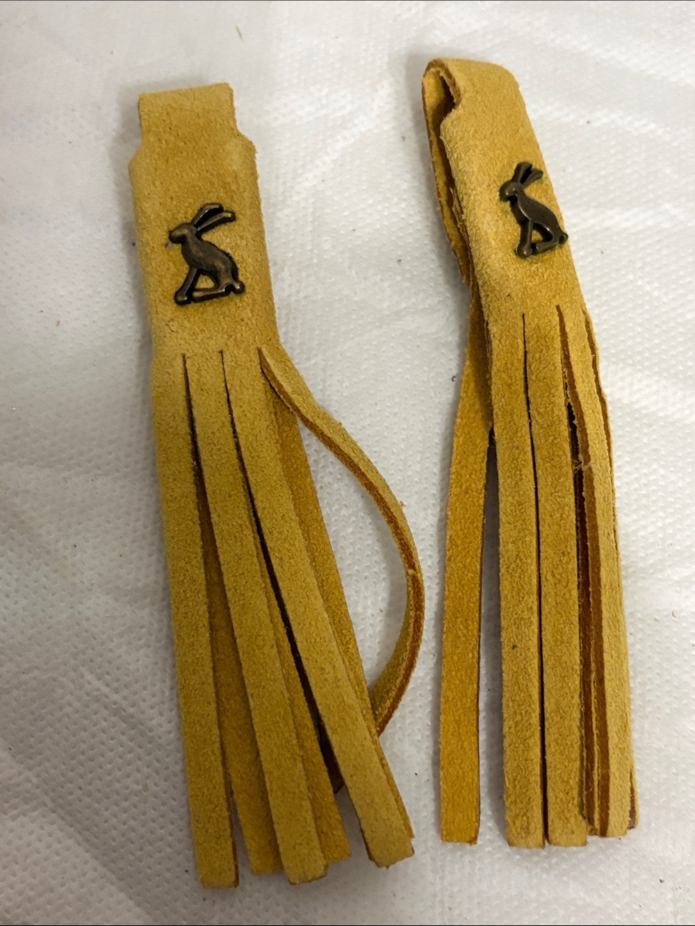 Joules Mustard Suede Tassels